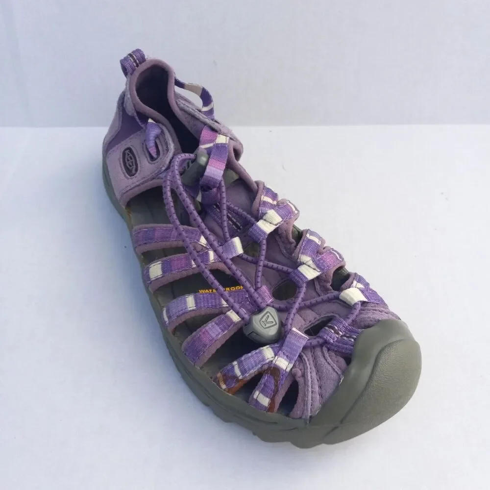 Girls Keen Whisper Closed Toe Sandal-Size 4-Purple-Waterproof-Quick Dry-Outdoor
